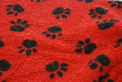 Faux Fur Sherpa Fleece Schaffell Stoffmaterial - LG ROTE Pfoten
