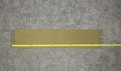 Perry Ellis Men’s Cashmere Scarf (50” x 11” in) Brown Camel Fringe Edges - Picture 23 of 23