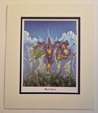 KIDBY Wyrd Sisters - Pratchett Discworld Illustration (1996 Book Plate)