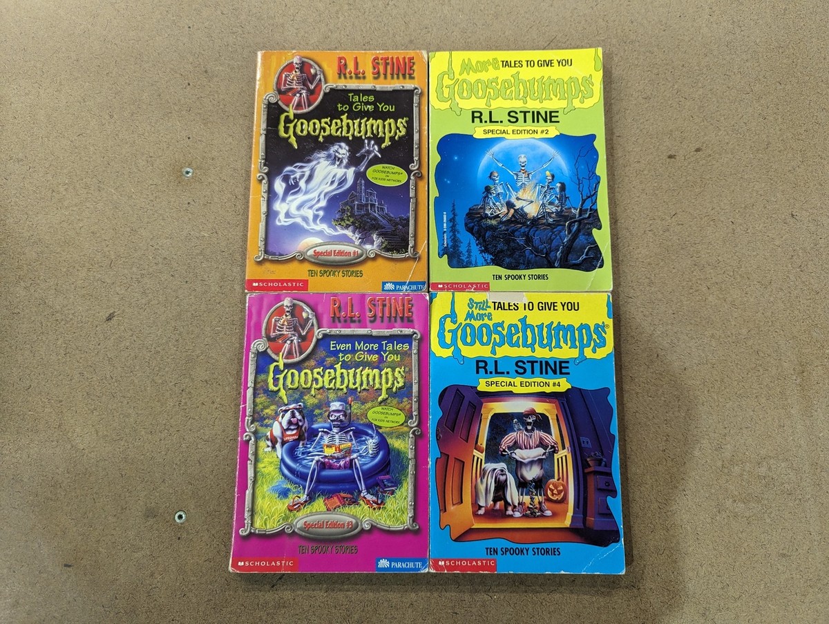 Lot of 4 Tales to Give You Goosebumps Books by R.L. Stine
