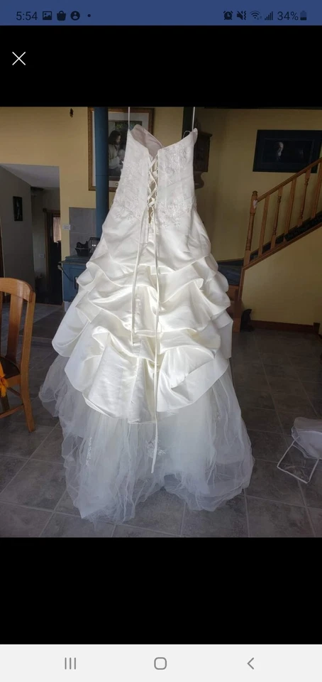 Strapless Ballgown Wedding Dress - Size 8 - Ballgown Style - Изображение 3 из 4