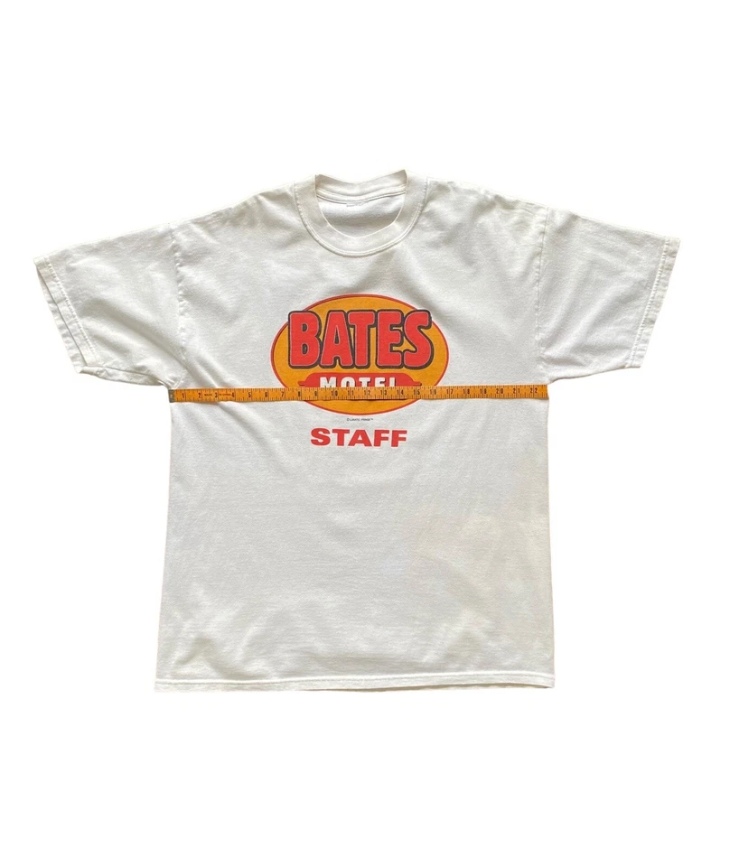 Camiseta De Colección Bates Motel Staff Talla XL Lunático Flecos Psycho Norman Bates Años 90 Foto 4 de 4