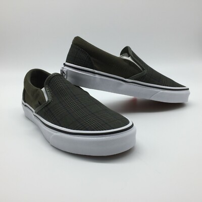 vans slip on suiting black