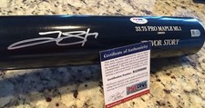 TREVOR STORY SIGN PSA/DNA ROOKIEGRAPH & MLB CERT. GAME STYLE LIMITED EDITION BAT