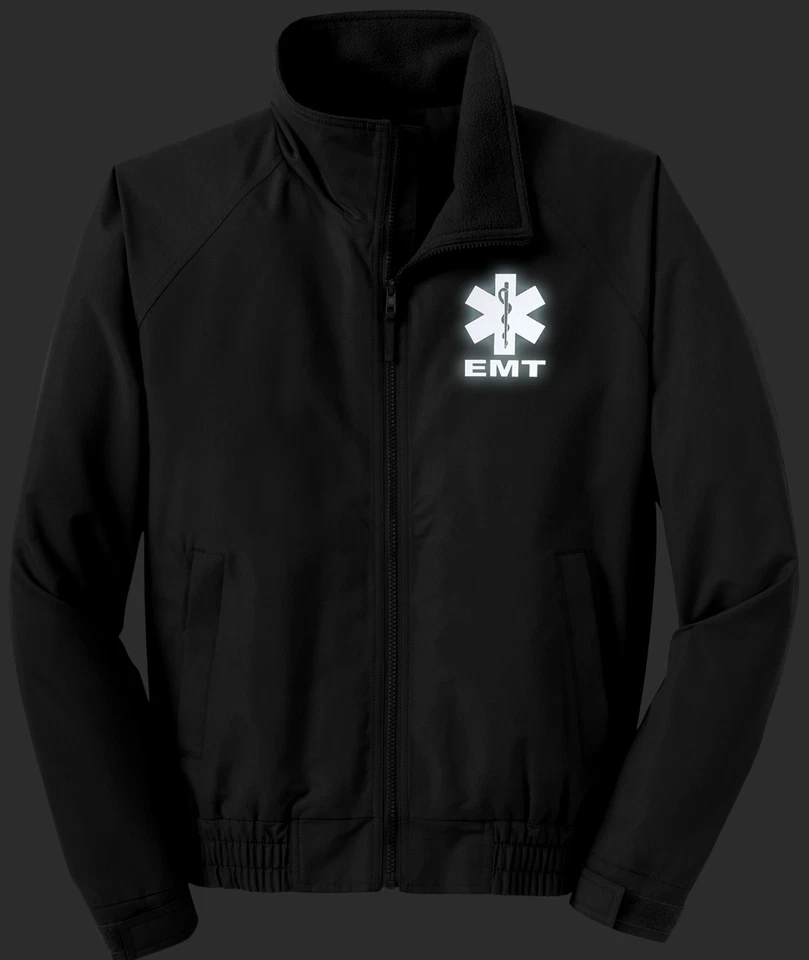 EMT economy jacket, REFLECTIVE logo fleece lining Emergency Medical, - Image 3 of 4
