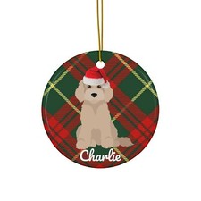 Labradoodle Ornament Gift Personalized Dog Mom or Dad Christmas Tree Decoration