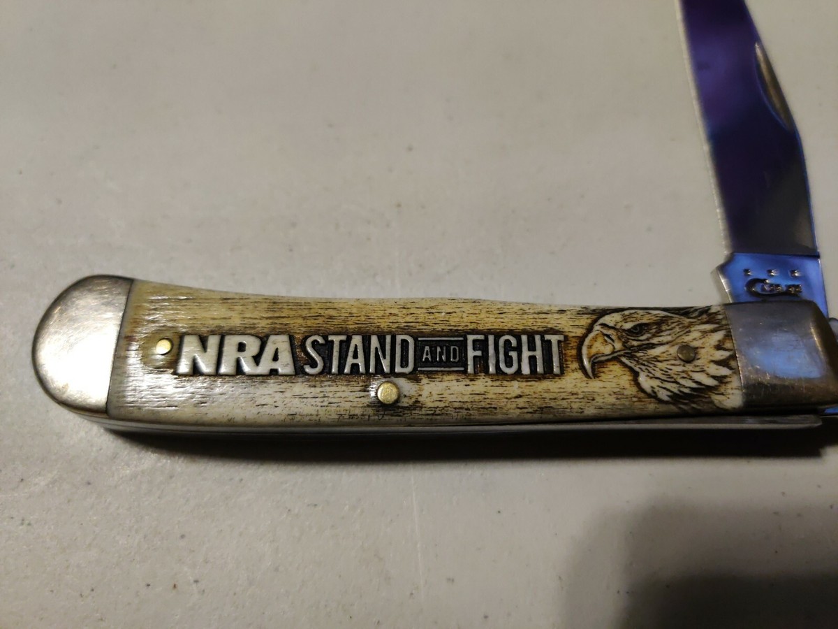 【激レア】昭和レトロ アンティーク KRAFT 非売品 パスタケース 2本セット Case XX Trapper item NRA Natural handle pattern 6254 SS STAND AND