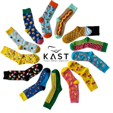Food Colorful Socks | Fashion Socks | Size fits ALL | Funny and Crazy Socks