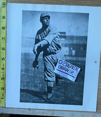Babe Ruth Baseball Photo Photograph Throwing Ball In Field Scene | eBay