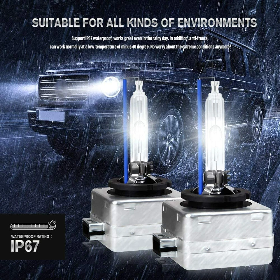 Extremely Bright 6000K White Color D1S HID XENON Headlights - Pack of 2 - Image 2 of 2