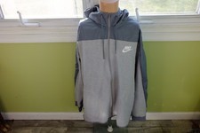 NIKE MENS BRAND NEW ZIP UP HOODED JACKET 3XL 2-TONE GREY