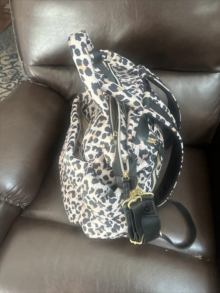 Itzy Ritzy Leopard Dream Convertible Diaper Backpack Bag & Changing Pad HTF - Image 4 of 4