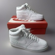 Nike Court Vision Mid Basketball Sneakers CD5436-100 White New Women's Size 12