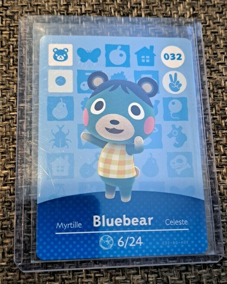 Bluebear - 32 - 032 - Series 1 - Authentic Animal Crossing Amiibo