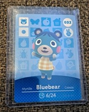 Bluebear - 32 - 032 - Series 1 - Authentic Animal Crossing Amiibo Card