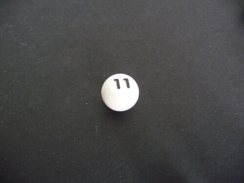 Spare Parts - CHAD VALLEY BINGO WHITE NUMBERED BALLS (No 1 to 45) - 0.5"/ 12.5mm - Picture 18 of 43