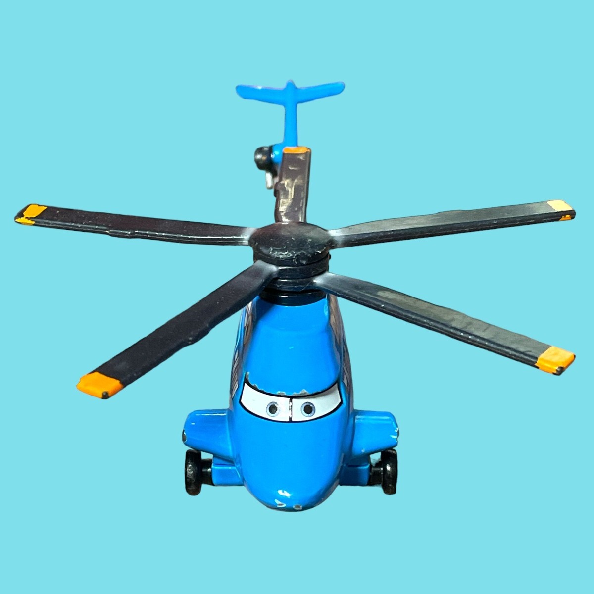 マテル　ディズニー ダイノコヘリコプター Disney Pixar Cars Rotor Turbosky Dinoco Helicopter Blue 1:55