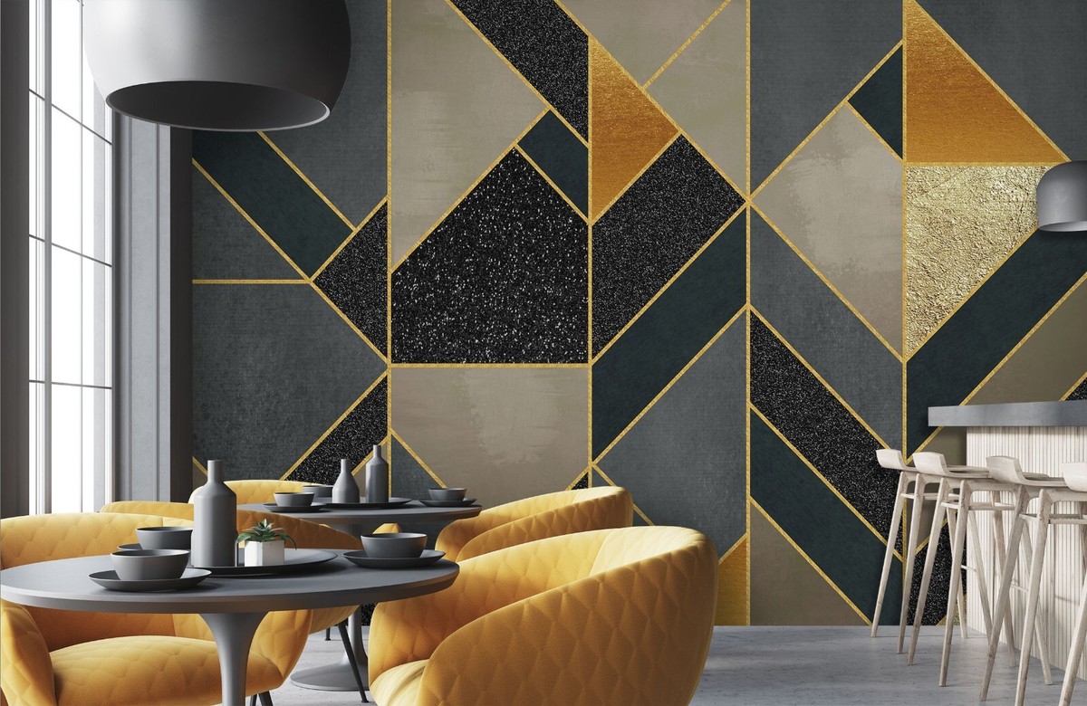 3D Morandi Geometry K1340 Wallpaper Mural Self-adhesive Removable
