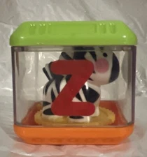 VINTAGE FISHER PRICE PEEK A BLOCKS SENSORY REPLACEMENT BLOCK LETTER Z ZEBRA