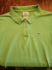 Lacoste Green Classic Golf Polo Button Shirt Fits small . Women's