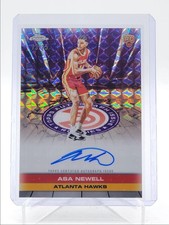 ASA NEWELL 2025-26 TOPPS CHROME ISSUE ROOKIES PURPLE GEO RC AUTO 73/75