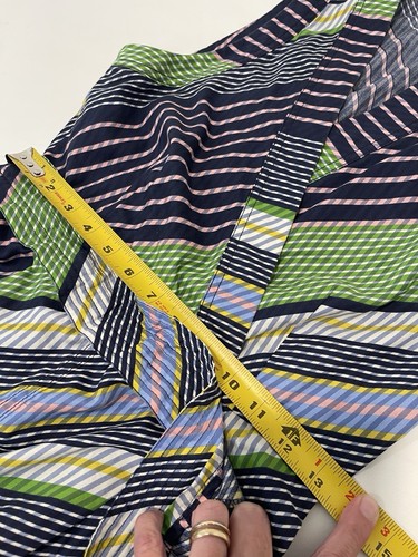 Vestido envolvente Tory Burch estampado sin mangas talla 6 diseñador Preppy precio de venta sugerido por el fabricante 498 USD - Imagen 16 de 19