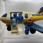 VTG Fisher Price Little People Airplane with crew.   1980  see photos