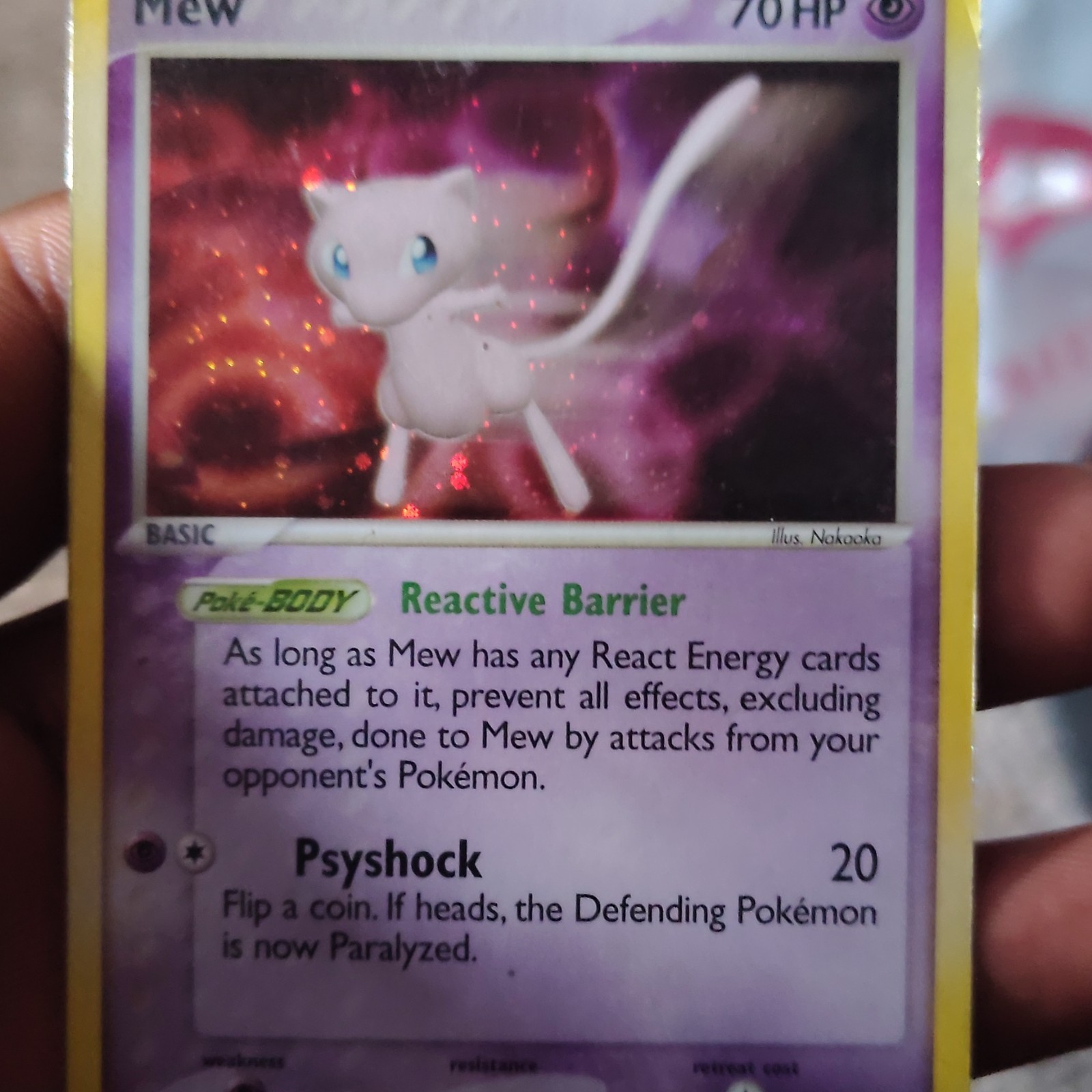 Pokemon Company Mew 004/017 POP Series 4 Holo Rare 70 HP English Basic