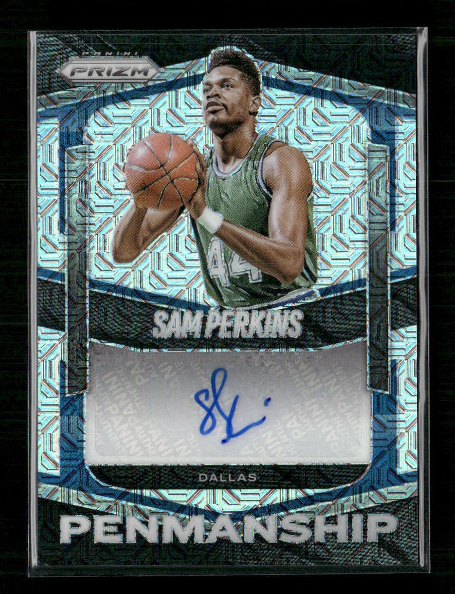 2025-26 Prizm Sam Perkins Penmanship Auto Mojo #/25 #PEN-SAM
