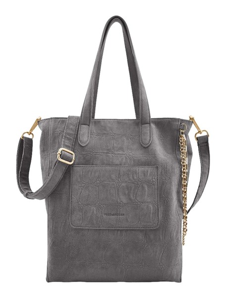 Fredsbruder Velvet Wild Shopper Shopper Schultertasche Tasche Dark Grey Taupe-image