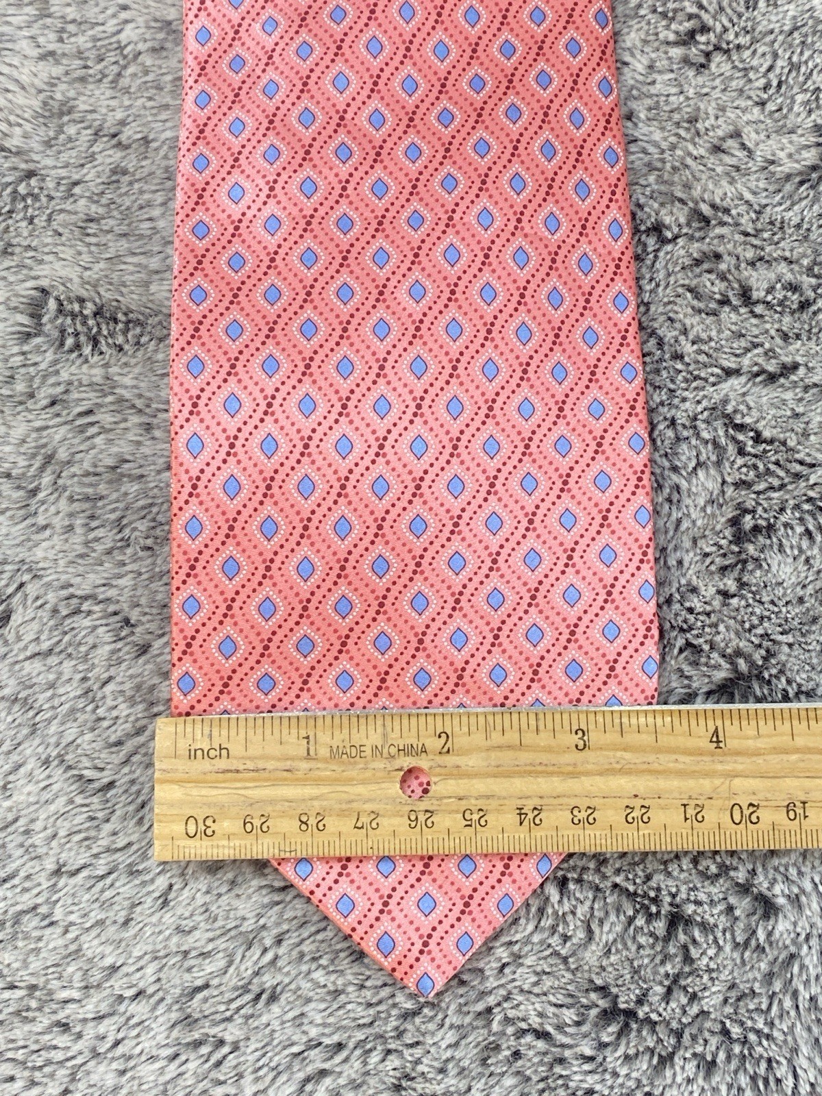 Men's Italo Ferretti Silvi Marina Luxury Silk Tie Italy  Geometric
