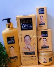 Gluta White Glutathione Collagen Lotion 500 Ml Soap Serum  Cream 275ML, Set 4.