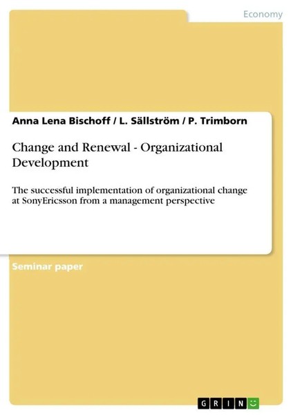 Anna Lena Bischoff (U. A.) | Change And Renewal - Organizational Development-image