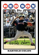 Bartolo Colon 2008 Topps Updates & Highlights #UH14 Red Sox MLB READ FREE SHIP