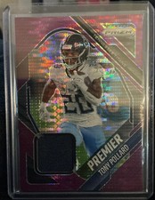 2025 Panini Prizm - Premier Jerseys Tony Pollard #PJY-TOP Purple Pulsar Prizm...