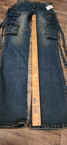 Hot Topic American Bazi Dark Blue Jeans Size Large New With Tags. 2072 - Picture 2 of 11