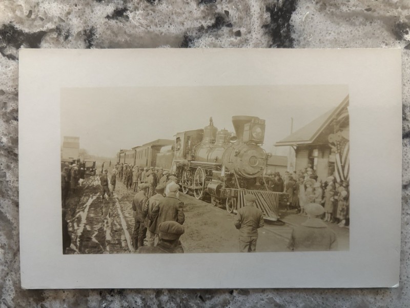 Union Pacific Steam Locomotive RPPC Photo Postcards Engine #945