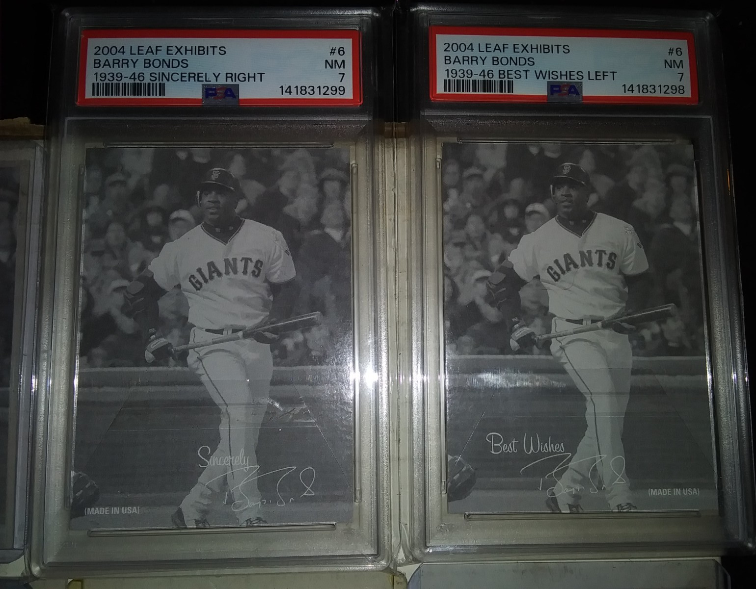 1996-2004 DONRUSS/TOPPS BARRY BONDS LOT OF 10 SP'S W/REFRACTORS LOW#'S NICE LOT! view 10