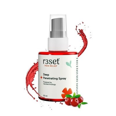 R3SET Herbal Pain Relief Spray for Muscle & Neck & Joint Pain 30ml