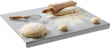 Large Stainless Steel Cutting Board 40 x 30 cm Pastry Board, Kitchen Worktop