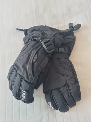 Kinder technische Skihandschuhe von Head, schwarz. Größe M. Altersgruppe: 5 - 8 Jahre