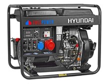Hyundai DHY6000LE Generatore Corrente Diesel Trifase 6 Kw 12 HP 456cc 14 LT