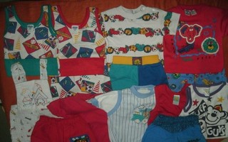 Ropa bebé niño talla 18 meses Lote de 14 piezas pantalones cortos camisetas tanques mamelucos monos