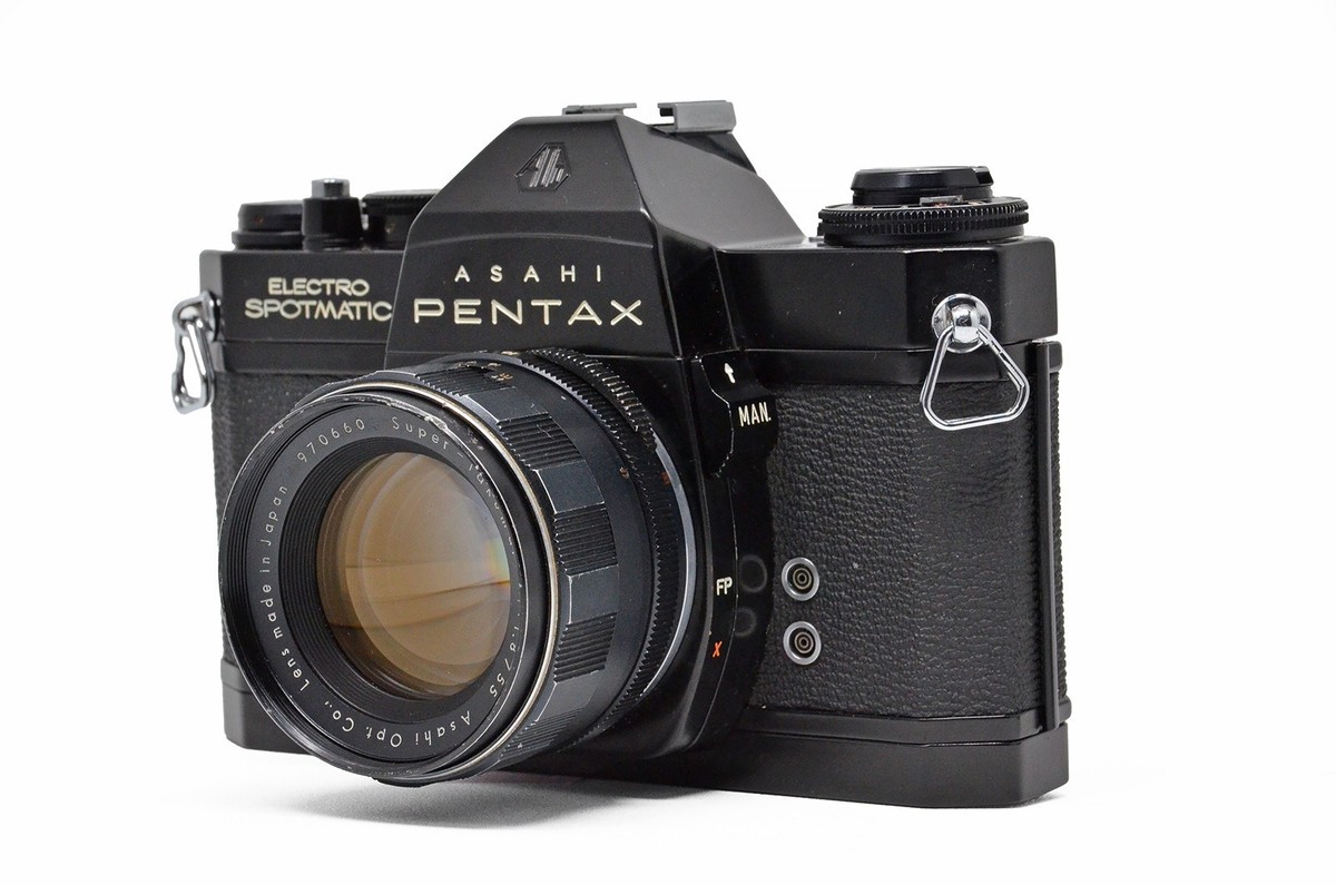 Pentax Electro Spotmatic ES Black Camera + Super-Takumar 50mm f