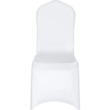 Uimoso 50PCS White Stretch Spandex Chair Covers for Weddings,Parties, and Dining