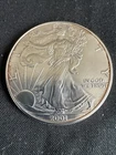 2001 American Silver Eagle 1 oz .999 Fine Silver In Commemorative Case