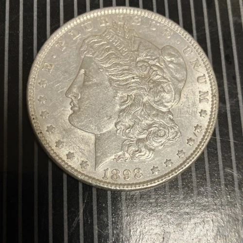 1898 Morgan Silver Dollar $1 Circulated Business Strike 0.9 Fineness Coin