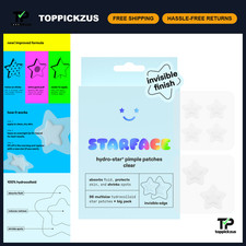 Clear Hydrocolloid Star-Shaped Pimple Patches - 96 Count Acne Treatment