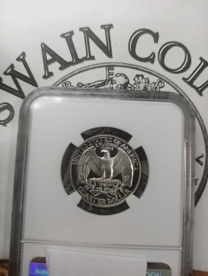 1997-S 25c SILVER NGC PF70UCAM WASHINGTON QUARTER  PROOF ULTRA CAMEO EG117 - Image 3 of 3
