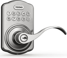 TEEHO Keyless Entry Electronic Door Locks with Keypads - Smart Deadbolt Lock - F
